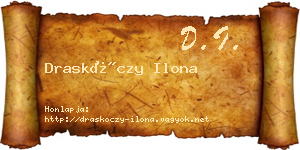 Draskóczy Ilona névjegykártya